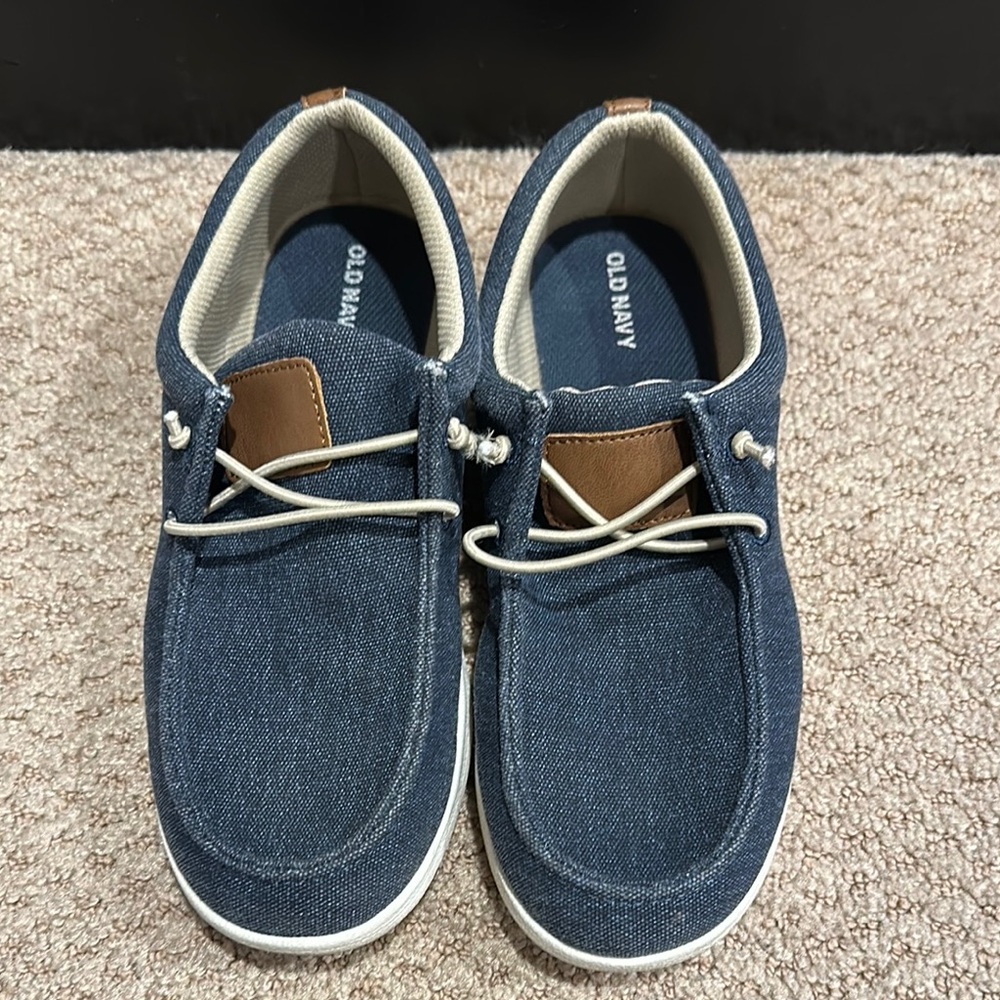 Old Navy Blue and Brown Boat Shoes